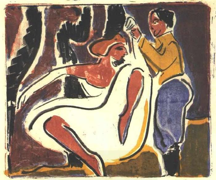 Ernst Ludwig Kirchner Russian dancer oil painting picture